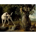 Пейзаж с собакой и куропатками - Депорт, Александр-Франсуа