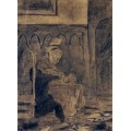 Старуха спит после ропса (Old Woman Asleep after Rops), 1873 - Гог, Винсент ван