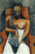 Женщина с веером - Пикассо, Пабло