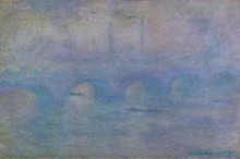 Мост Ватерлоо, эффект тумана - Моне, Клод