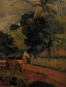 Пейзаж (Лошадь на дороге), 1899 - Гоген, Поль 