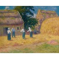 Молотьба зерна, 1897 - Море, Анри