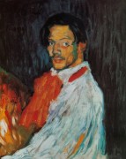 Автопортрет Пикассо, 1901 - Пикассо, Пабло