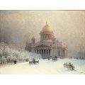Исаакиевский собор в морозный день. 1891 год - Айвазовский, Иван Константинович