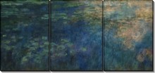 Отражение облаков в пруде с лилиями - Моне, Клод