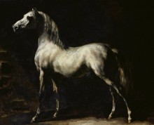 Пятнистая серая лошадь - Жерико, Теодор Жан Луи Андре