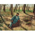 Папаша Малуар, отдыхающий в лесу - Кайботт, Густав
