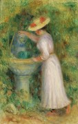 Девушка у фонтана, 1885 - Ренуар, Пьер Огюст