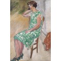 Женщина в зеленом платье - Вальта, Луи