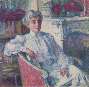 Мария ван Рейссельберге у камина, 1913 - Рейссельберге, Тео ван