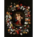 Мадонна с Младенцем в цветочной гирлянде - Брейгель, Ян (младший)