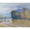 Канал Луана весной - утро, 1897 - Сислей, Альфред