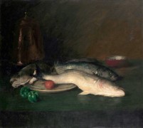 Натюрморт с рыбой - Чейз, Уильям Меррит