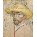Автопортрет в соломенной шляпе (Self Portrait with Straw Hat), 1887 - Гог, Винсент ван