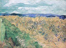 Пшеничное поле с васильками (Wheat Field with Cornflowers), 1890 - Гог, Винсент ван