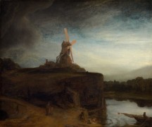 Пейзаж с мельницей - Рембрандт, Харменс ван Рейн