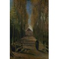 Тополиная аллея на закате (Avenue of Poplars at Sunset), 1884 - Гог, Винсент ван