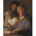 Три музыканта (Аллегория слуха) - Рембрандт, Харменс ван Рейн