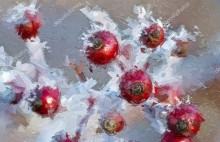 Заснеженные ягоды