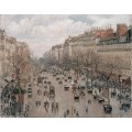 Бульвар Монмартр - день, солнечный свет, 1897 - Писсарро, Камиль