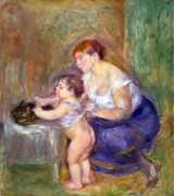 Мать и ребенок - Ренуар, Пьер Огюст