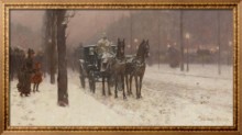 Париж, зимний день, 1877 - Хассам, Фредерик Чайлд 