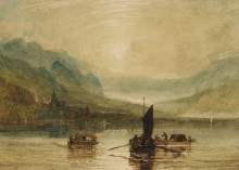 Бриенцское озеро в лунную ночь - Тернер, Джозеф Мэллорд Уильям