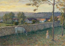 Ребенок на лужайке в Пьерфоне, 1896 - Лебаск, Анри