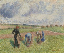 Крестьяне собирают травы, Эрани, 1886 - Писсарро, Камиль
