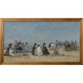 Трувиль, сцена на пляже, 1874 - Буден, Эжен