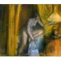 Пора спать (Женщина гасит лампу), 1883 - Дега, Эдгар