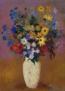 Odilon Redon  Vase of Flowers - Редон, Одилон