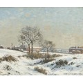 Снежный пейзаж в Южном Норвуде, 1871 - Писсарро, Камиль