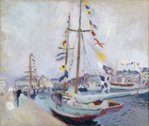 Яхты, украшенные флагами, Гавр - Дюфи, Рауль