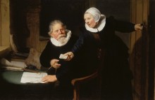 Портрет кораблестроителя Яна Рейксена с женой Гретой Янс - Рембрандт, Харменс ван Рейн