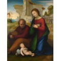 Мадонна поклоняется ребенку со Святым Иосифом - Бартоломео, Фра