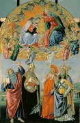 Коронование Девы Марии со святыми - Боттичелли, Сандро