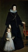 Портрет доньи Антонии де Ипекаррьета-и-Галдис с сыном Луисом - Веласкес, Диего