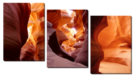 Модульная картина «Пещера в каньоне»