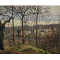 Лувесьен, зимний пейзаж, 1870 - Писсарро, Камиль