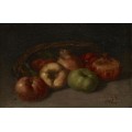 Натюрморт с яблоками, грушами и гранатом - Курбе, Гюстав