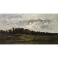 Пейзаж под грозовым небом, Вальмондуа - Добиньи, Шарль-Франсуа 