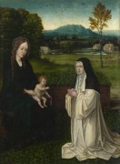 Мадонна с младенцем и монахиня цистерцианского монастыря