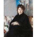 Мадам Потийон, сестра художницы, сидящая на софе - Моризо, Берта