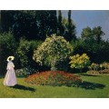 Жанна-Маргарита Лекард в саду, 1866 - Моне, Клод