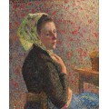 Женщина с зеленым шарфом, 1893 - Писсарро, Камиль