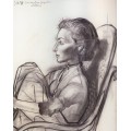 Жаклин поджавшая ноги, 1954 - Пикассо, Пабло