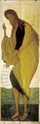 Деисусный чин (Владимир, Успенский собор, 1408) 6. Св.Иоанн Креститель - Рублев, Андрей