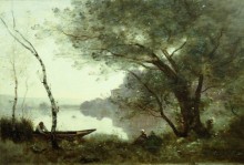 Лодочник из Мортфонтена - Коро, Жан-Батист Камиль