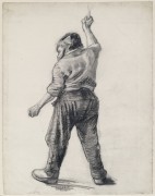 Стоящий мужчина, вид сзади (Standing Man Seen from the Back), 1886 - Гог, Винсент ван